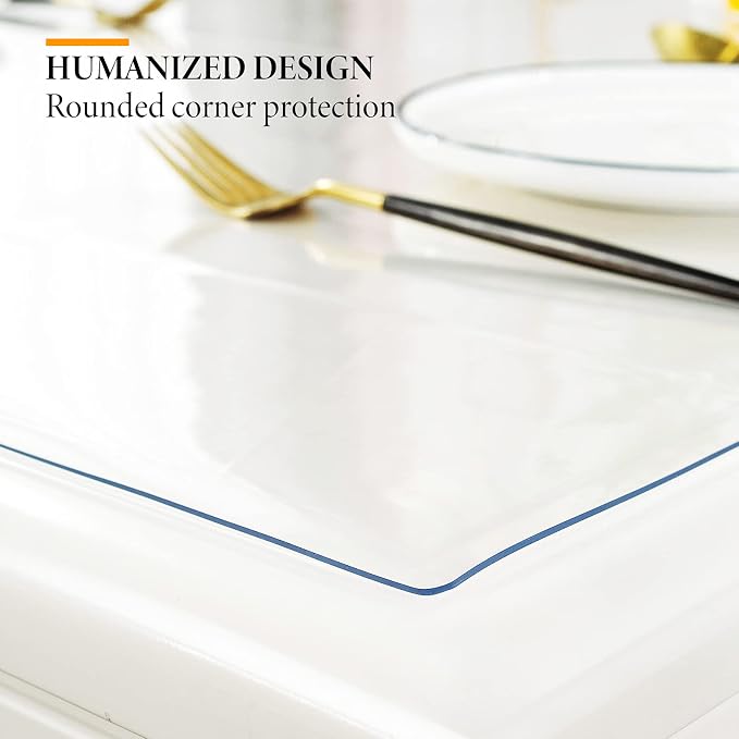 Deep Dream 1.5mm Clear Desk Cover Protector, 40×80 Inch Clear Desk Cover - Image 3