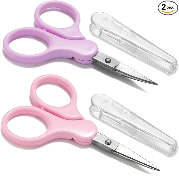 3.5" Sharp Small Craft Scissors all Purpose, Precision Straight and Curved Fine by Zicolu