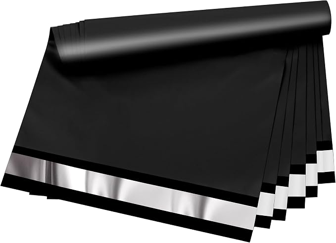 Poly Mailers - 9x12 inch 100 Pcs Black Shipping Bags by VAPULCIO