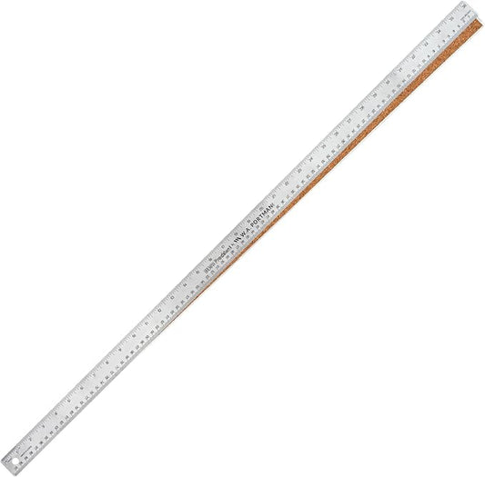 Breman Precision Metal Ruler 36 Inch Cork Back – Stainless Steel Straight Edge by WAPortman