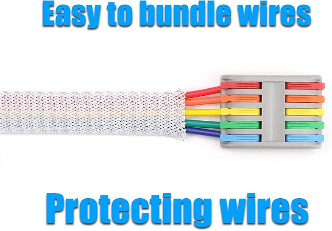 25ft PET Expandable Braided Cable Sleeve 1/2inch Pet Braided Cable Sleeve - Image 6