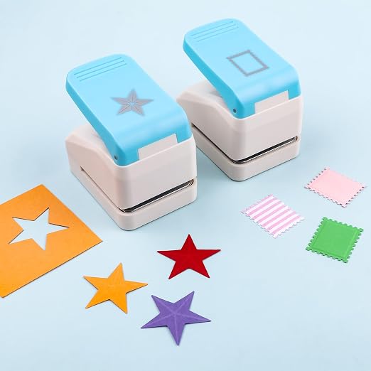BAOFALI3Pcs Craft Punch Tool Set |Postage Stamp Punch0.9x1.1inch | Square - Image 5