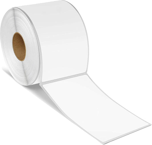 Spartan Industrial - 2.25" X 4” Direct Thermal Labels, Perforated Shipping Labels, Compatible with Rollo & Zebra Desktop Printers - 10 Rolls, 350/Roll