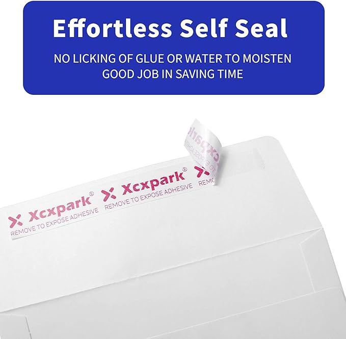 Xxcxpark 120 Qty Printable A2 Invitation Envelopes 4.375 x 5.75 Cards, Self - Image 4