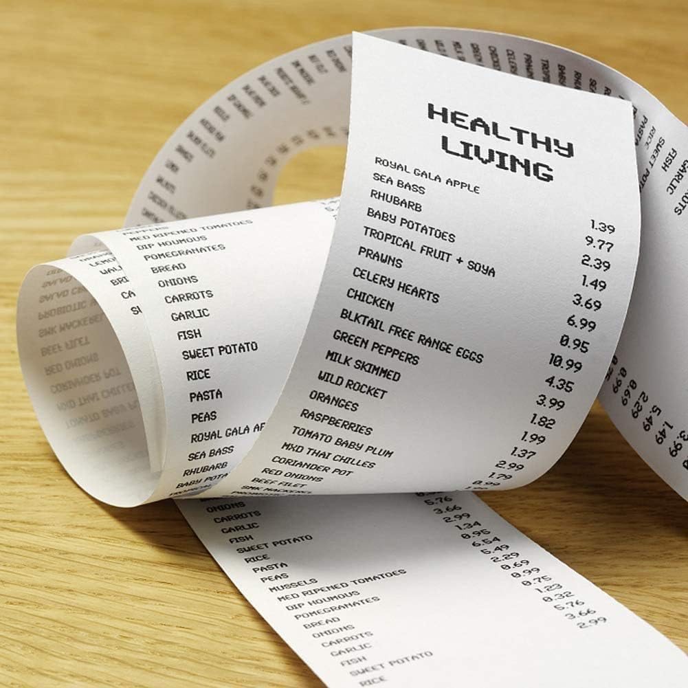 2 1/4 Thermal Paper 50 Rolls for Credit Card Machine POS Register Receipt Paper Roll (2 1/4 inchx 85 feet)