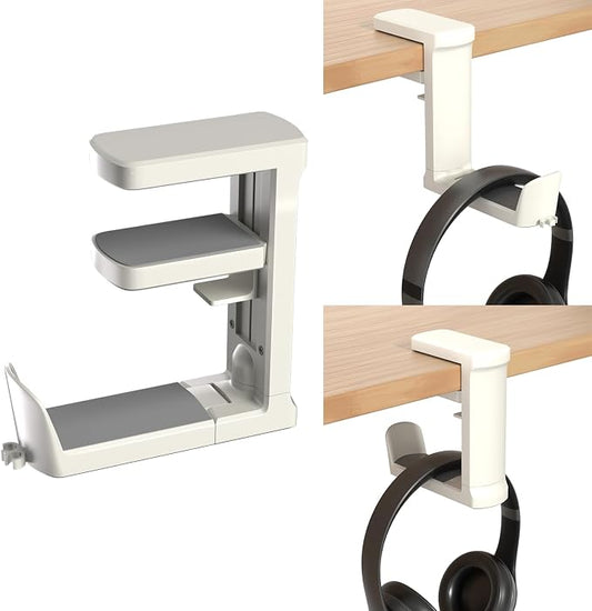 Headphone Hook - Adjustable Clamp-on Headphone Holder, Under Desk Gaming by Unknown