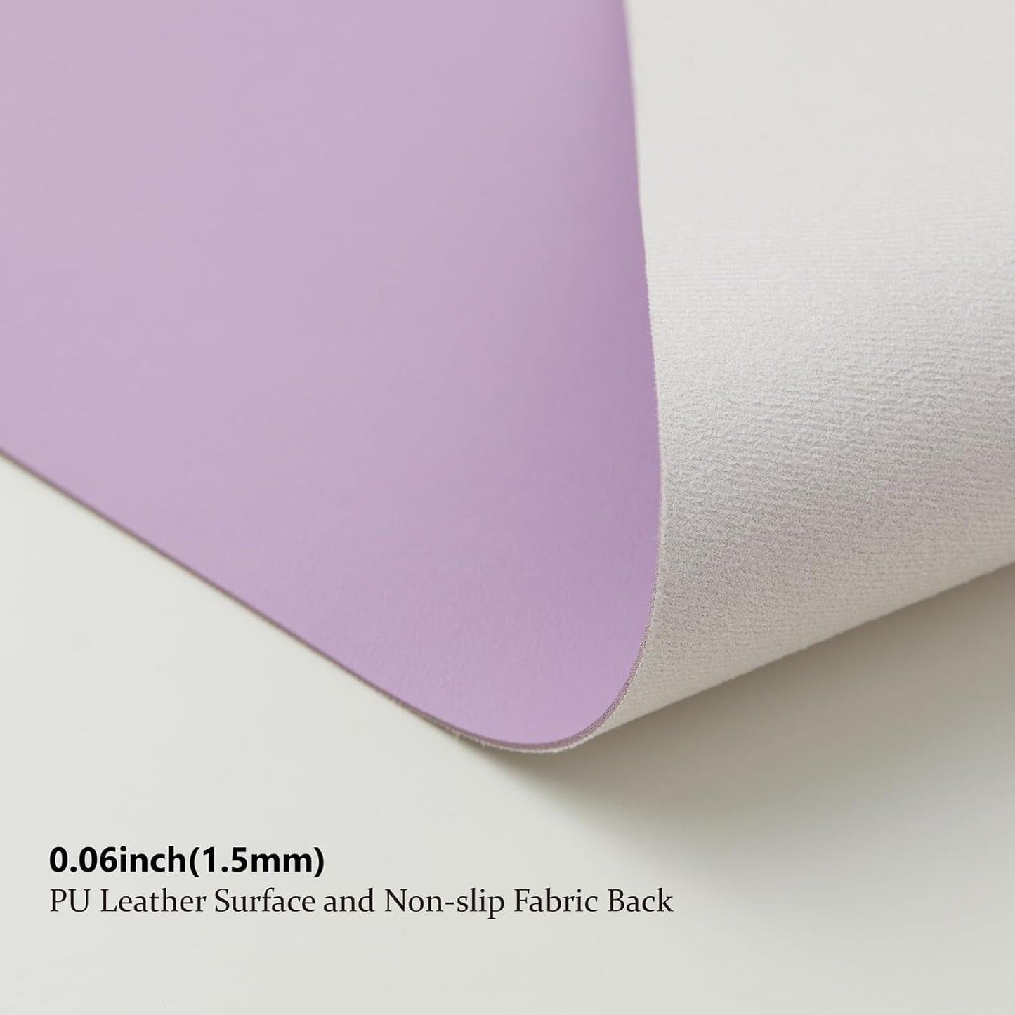 Leather Desk Mat - Small Non-Slip PU Desk Pad for Office and Home - Desk Organization and Accessories - Ideal for Large Mouse Pad and Small Desk Mats on Top of Desks (Purple,23.6"x 13.8")