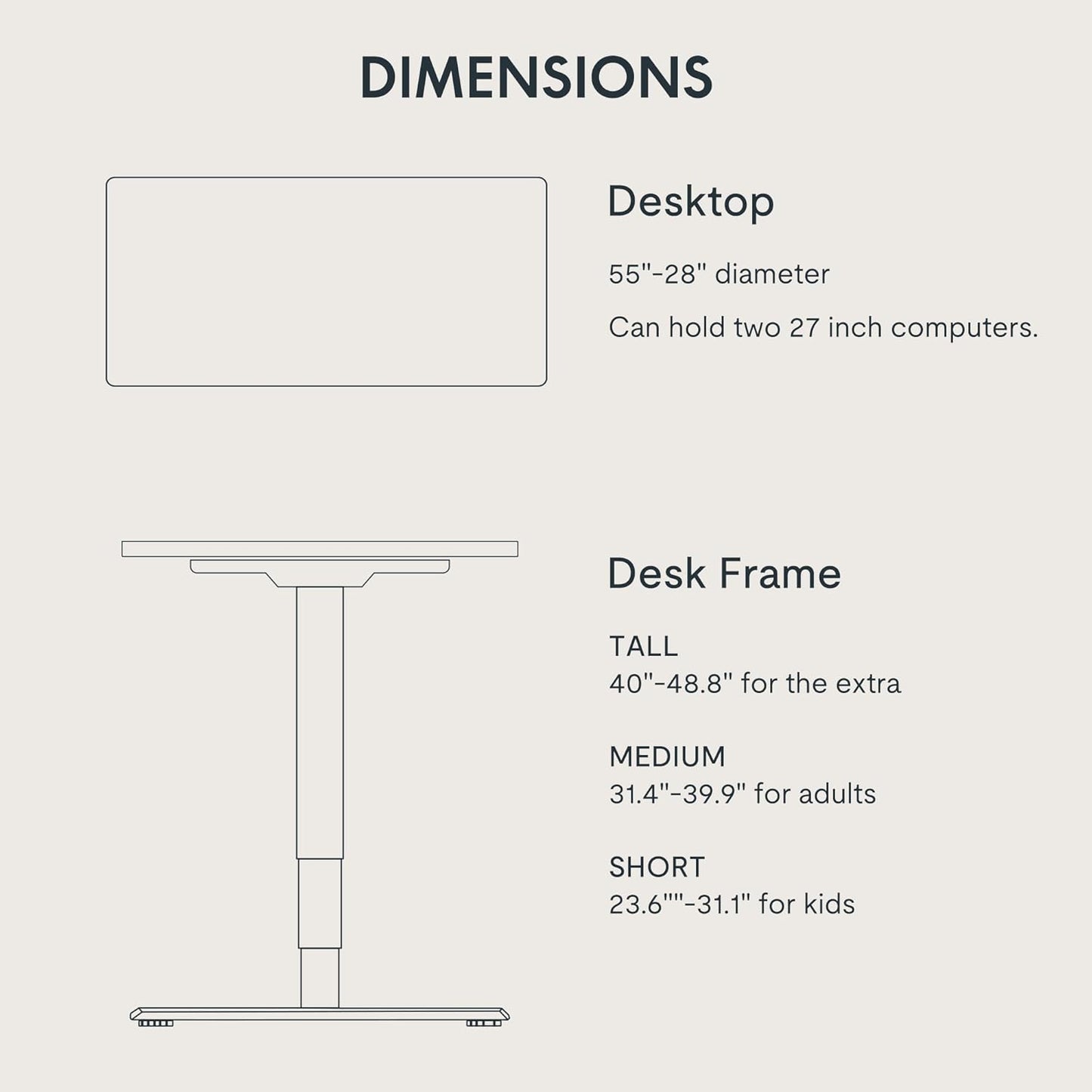 FLEXISPOT E6 Essential 3 Stages Dual Motor Electric Standing Desk 55x28 Inch Whole-Piece Board Height Adjustable Electric Sit Stand Desk(White Frame + Black Desktop, 2 Packages)