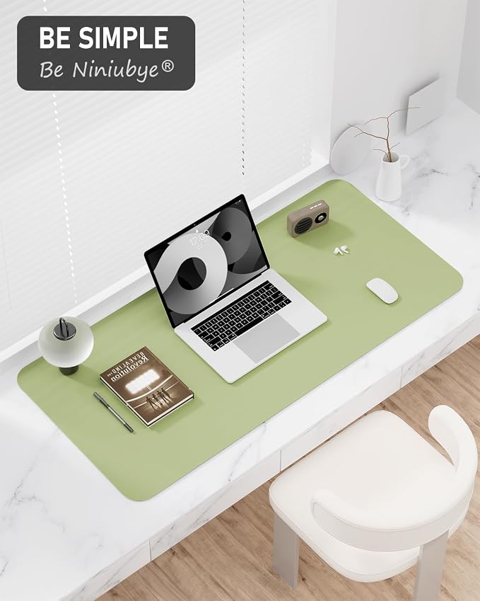 Desk Pad, 23.6" x 13.8" PU Leather Non-Slip Desk Mat Large Mouse Pad - Image 7