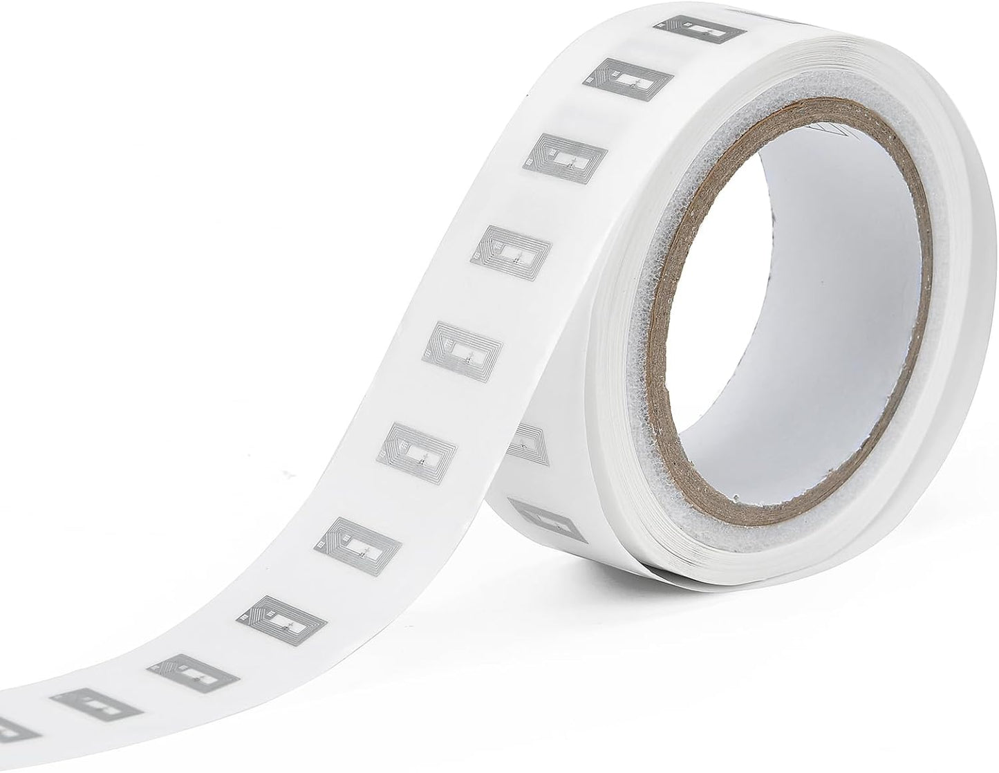 500 PCS NFC Tags Sticker with NTAG213 Chip Blank NFC Stickers Adhesive Labels RFID Tags Rewritable 137 Bytes Memory Compatible with All NFC-Enabled Smartphones and Devices, 10 x 20MM, Clear