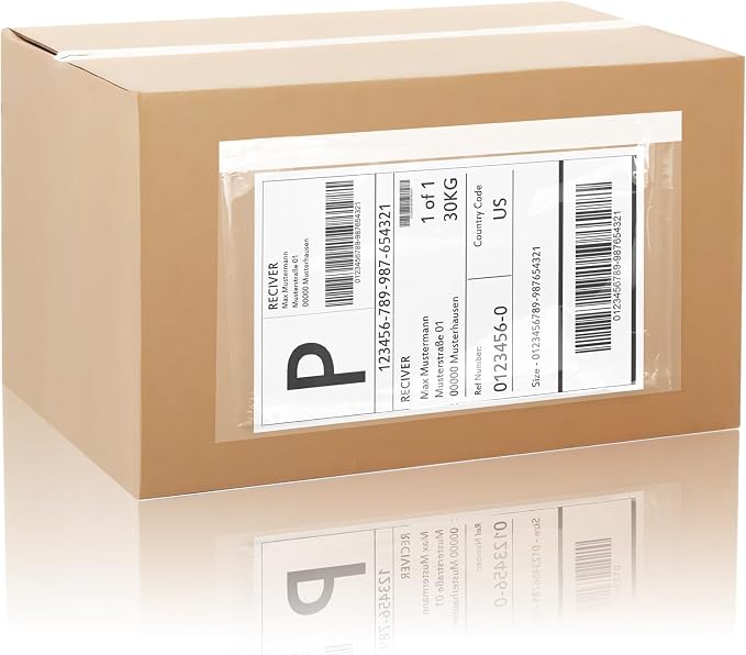 4.5" x 5.5" Shipping Label Sleeves Plastic Envelopes Self-Adhesive Top Loading by OnlyPaper
