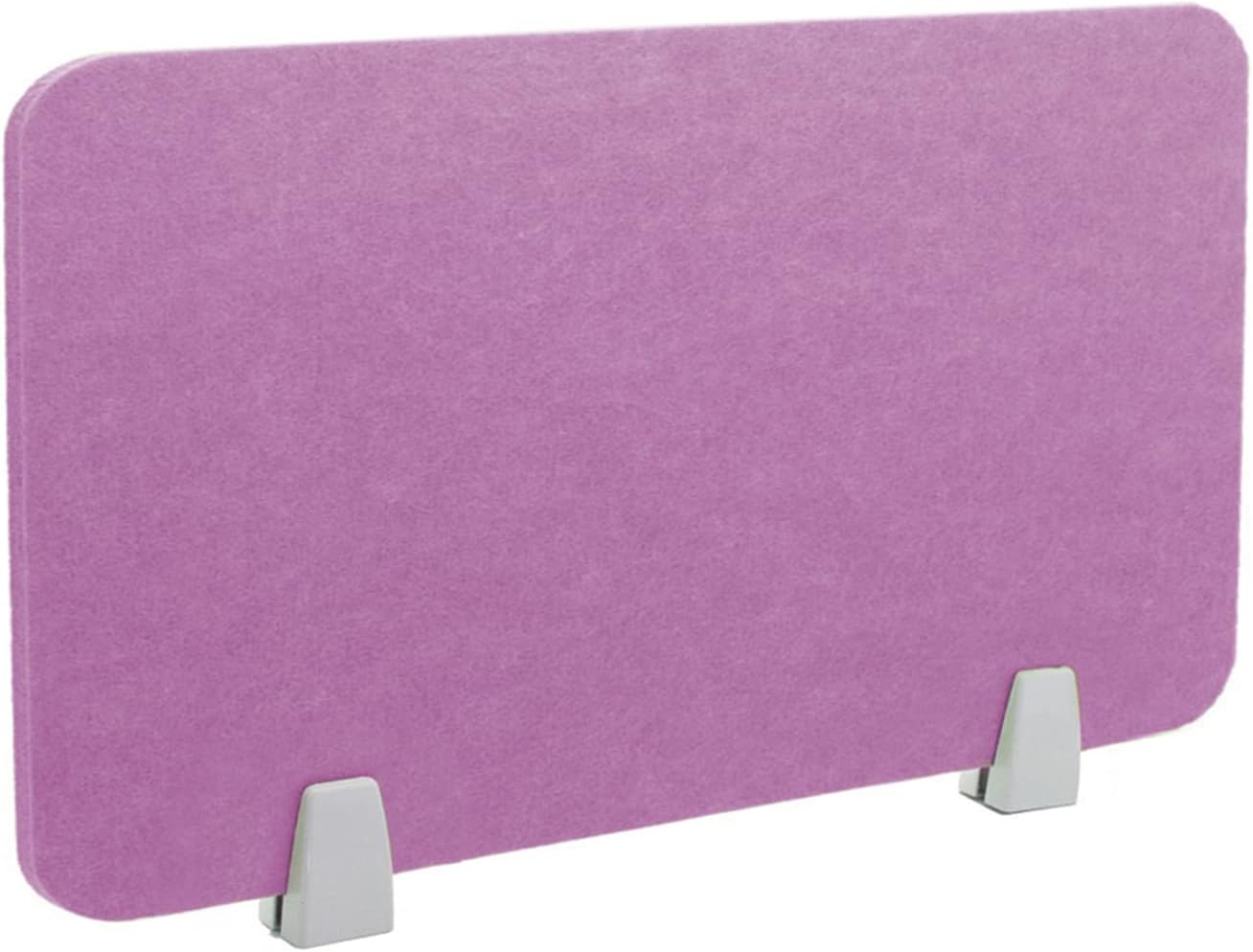 Icegrey Acoustic Desk Divider Privacy Panel Removable Sound Absorbing Desk Partition Board with 2 Clips for Student Call Centers Offices Braries Classrooms Library, Light Purple, 23.4x15.6