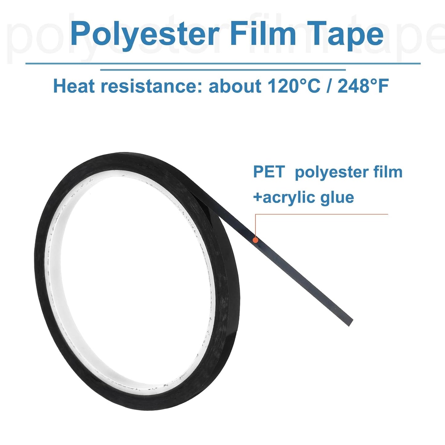 uxcell 1/4" x 36 Yard Graphic Tape Whiteboard Grid Marking Tape Pinstripe Chart Line, Black