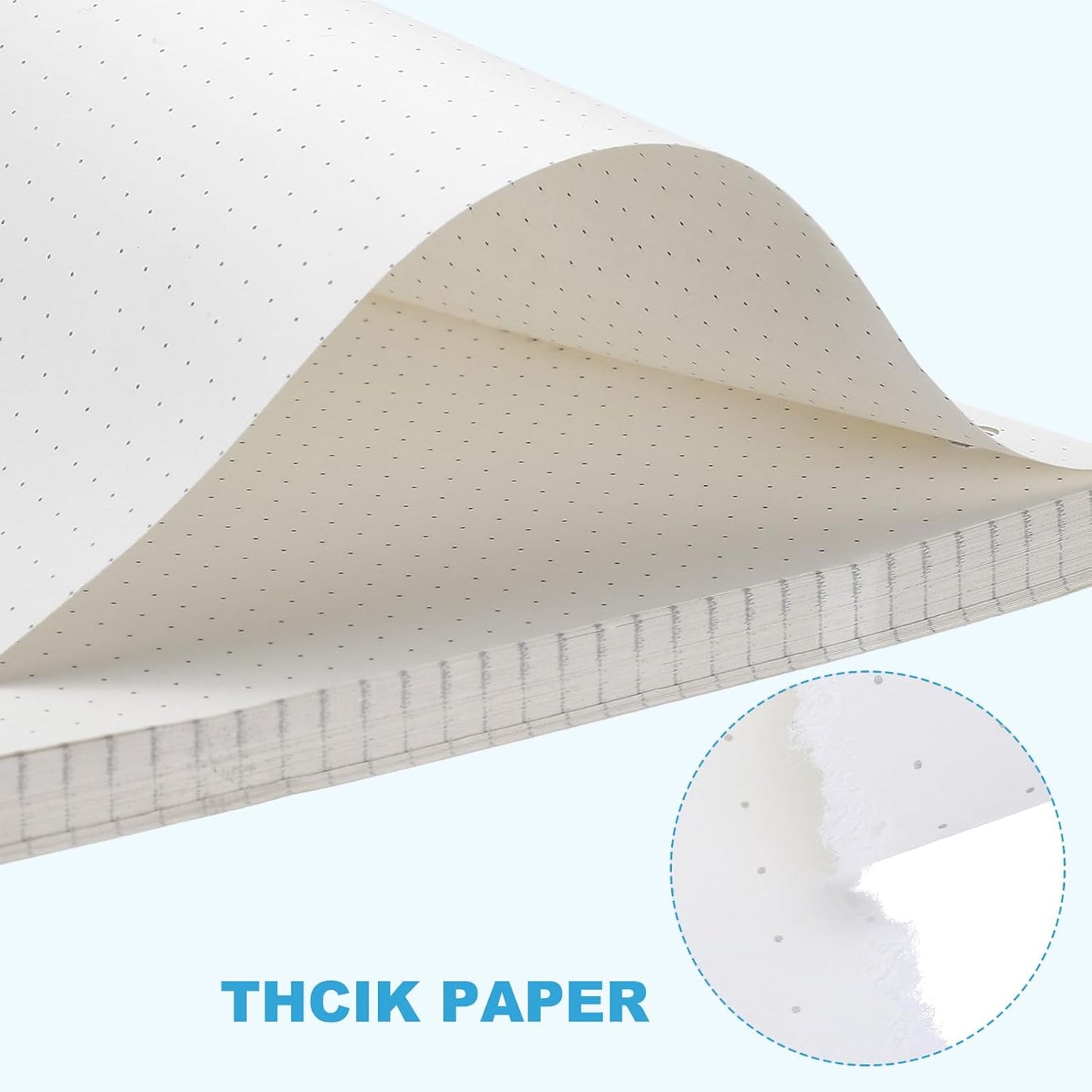 PATIKIL B5 Dot Grid Paper 9-Ring Binder Loose Leaf Planner Filler Paper Planner Inserts, 80 Sheets/160 Pages, Lined