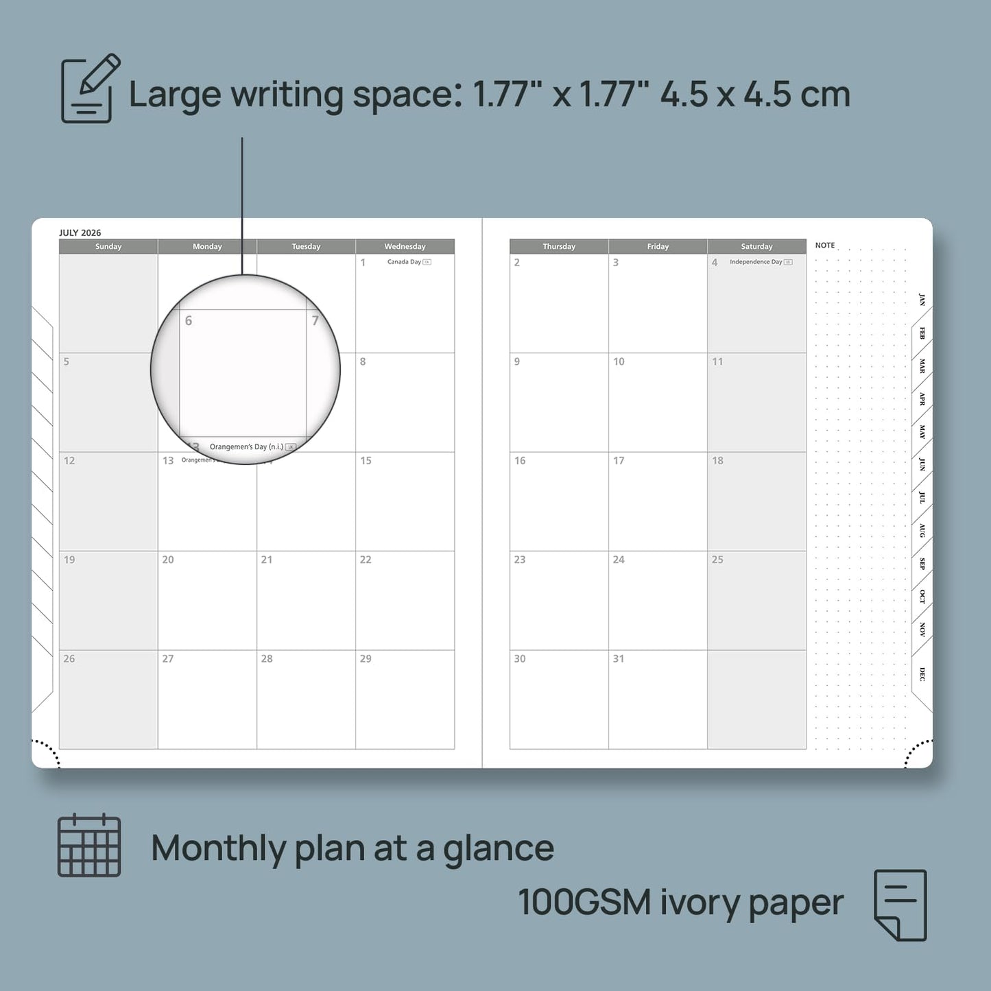POPRUN 2026 Planner (Large - 8.5'' x 10.5'') - 2026 Weekly Calendar (Jan. 2026 - Dec. 2026) with Hourly Time Slots, Weekly/Monthly Appointment Book for Time Management - Leather Soft Cover - Black