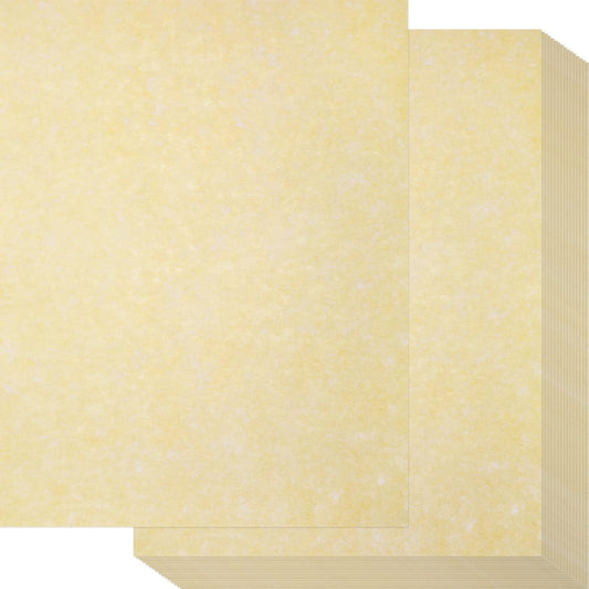 Epakh 100 Pcs Old Age Parchment Paper 8.5 x 11 Inch Standard Letter Vintage Colored Old Parchment Semblance Double Side Printing Paper (Light Beige)