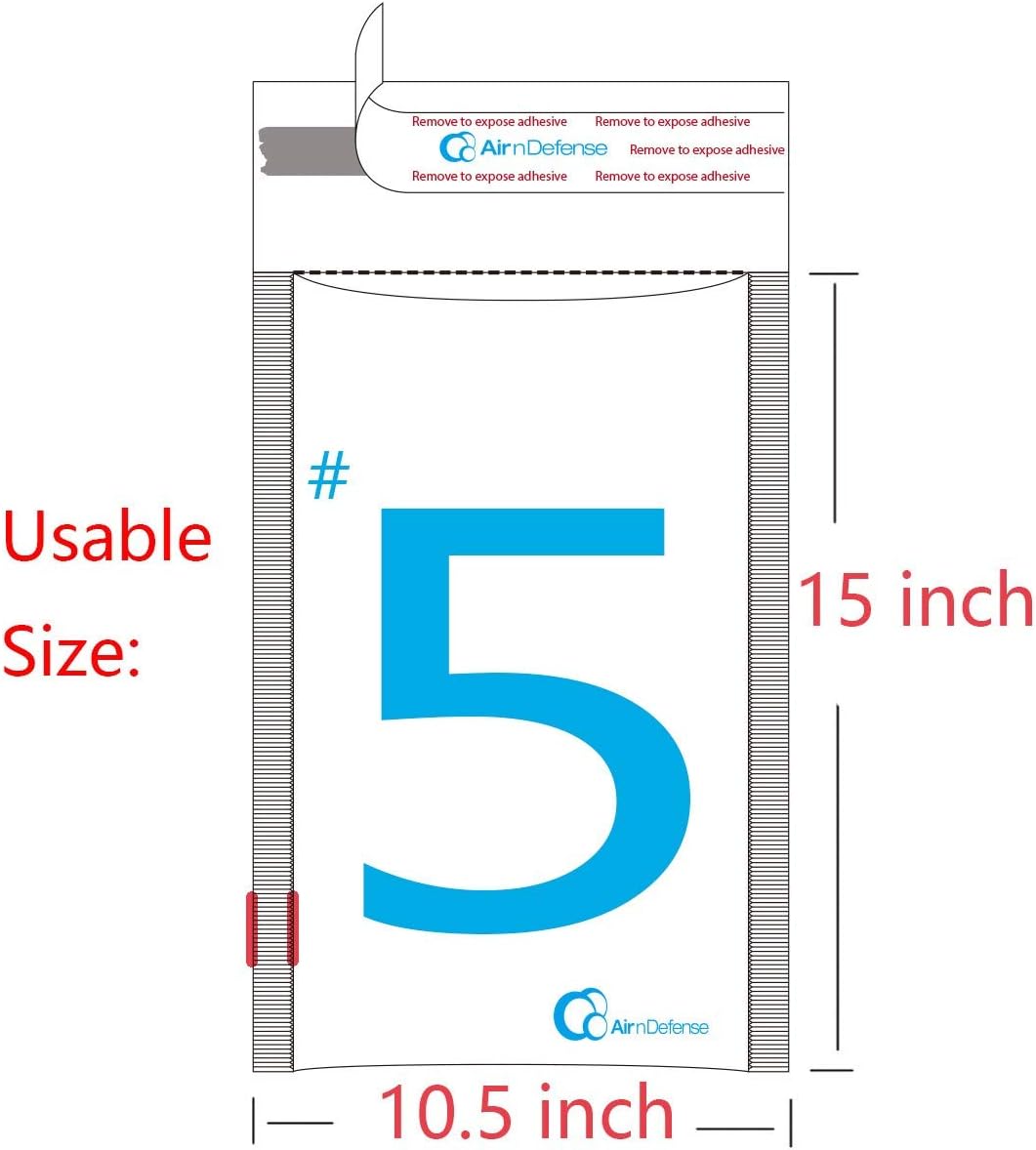 15/100/200/300/400/500/1000 pcs #5 10.5x16 Poly Bubble Padded Envelopes Mailers Shipping Bags AirnDefense (300)