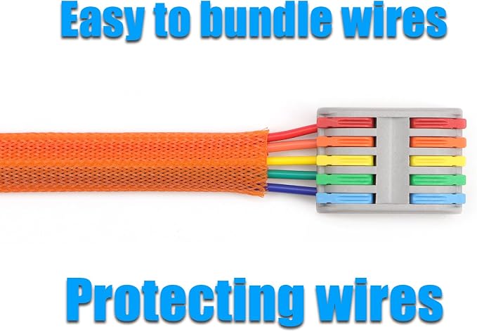 25ft PET Expandable Braided Cable Sleeve 1 inch Pet Braided Cable Sleeve - Image 6