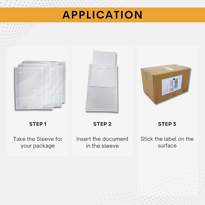 2000 Pack 7"x10" Shipping Label Sleeves – Clear Self-Adhesive Packing Slip - Image 2