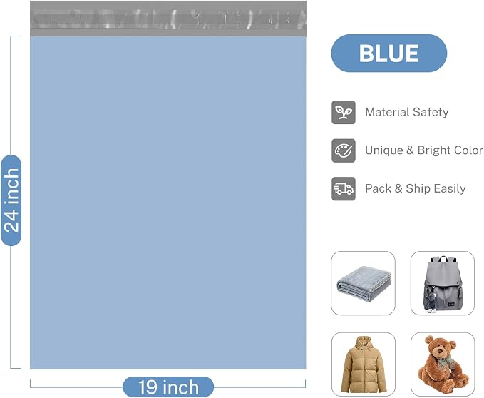 Metronic Poly Mailers 19X24 500Pack, Strong Adhesive Shipping Envelopes - Image 4