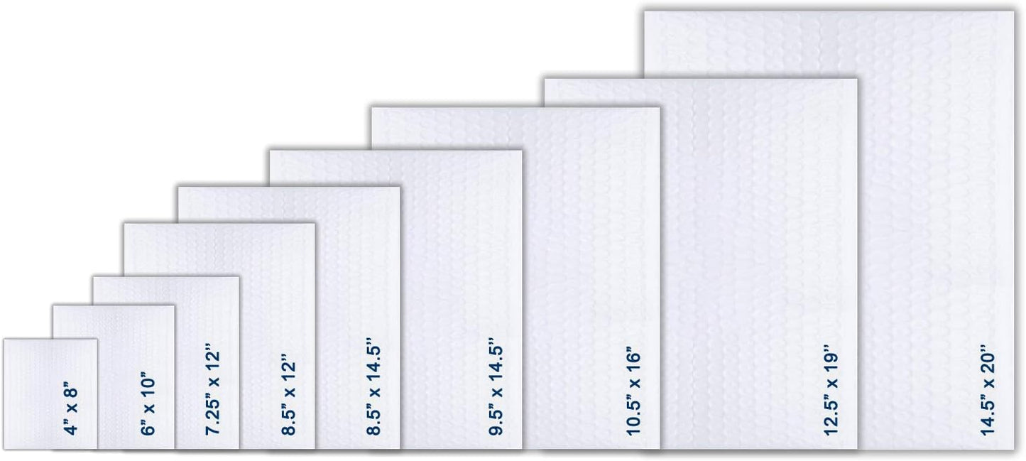 12.5x19 inches Poly Bubble Mailer Self Seal Bubble Shipping Envelopes 2.5 Mil 50 Pack