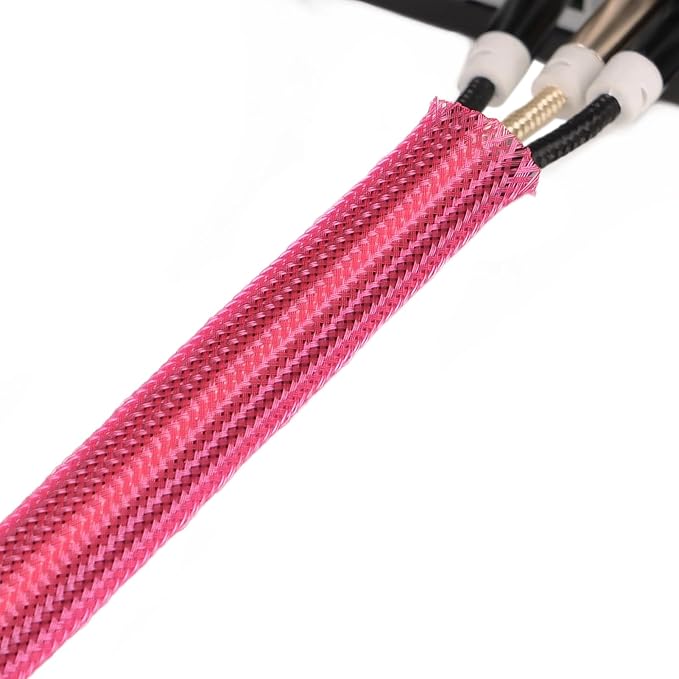 25ft PET Expandable Braided Cable Sleeve 1.2 inch Pet Braided Cable Sleeve - Image 8