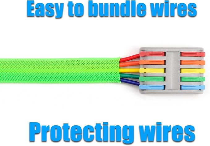25ft PET Expandable Braided Cable Sleeve 13/16inch Pet Braided Cable Sleeve - Image 6