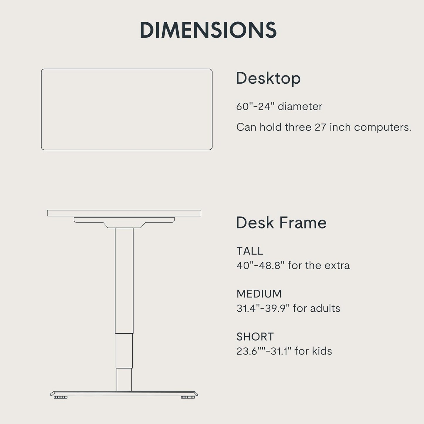 FLEXISPOT E6 Essential Standing Desk 3 Stages Dual Motor Electric 60x24 Inch Whole-Piece Board Height Adjustable Electric Sit Stand Desk(Black Frame + Maple Desktop, 2 Packages)
