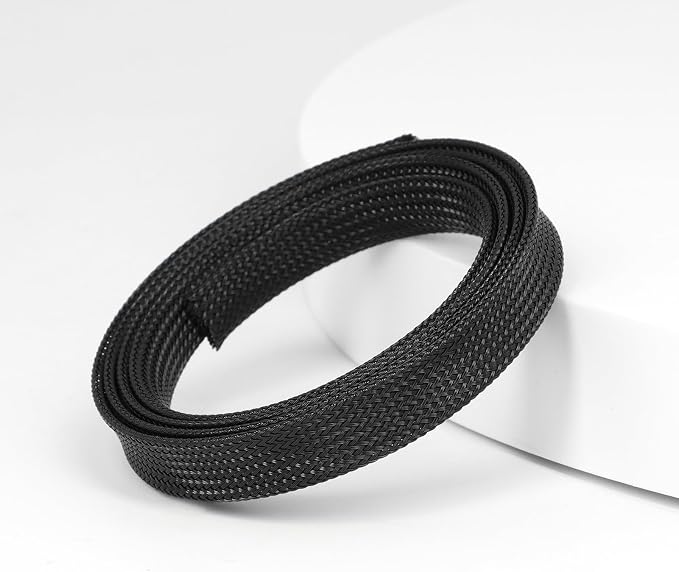25ft PET Expandable Braided Cable Sleeve 1/3inch Pet Braided Cable Sleeve - Image 3