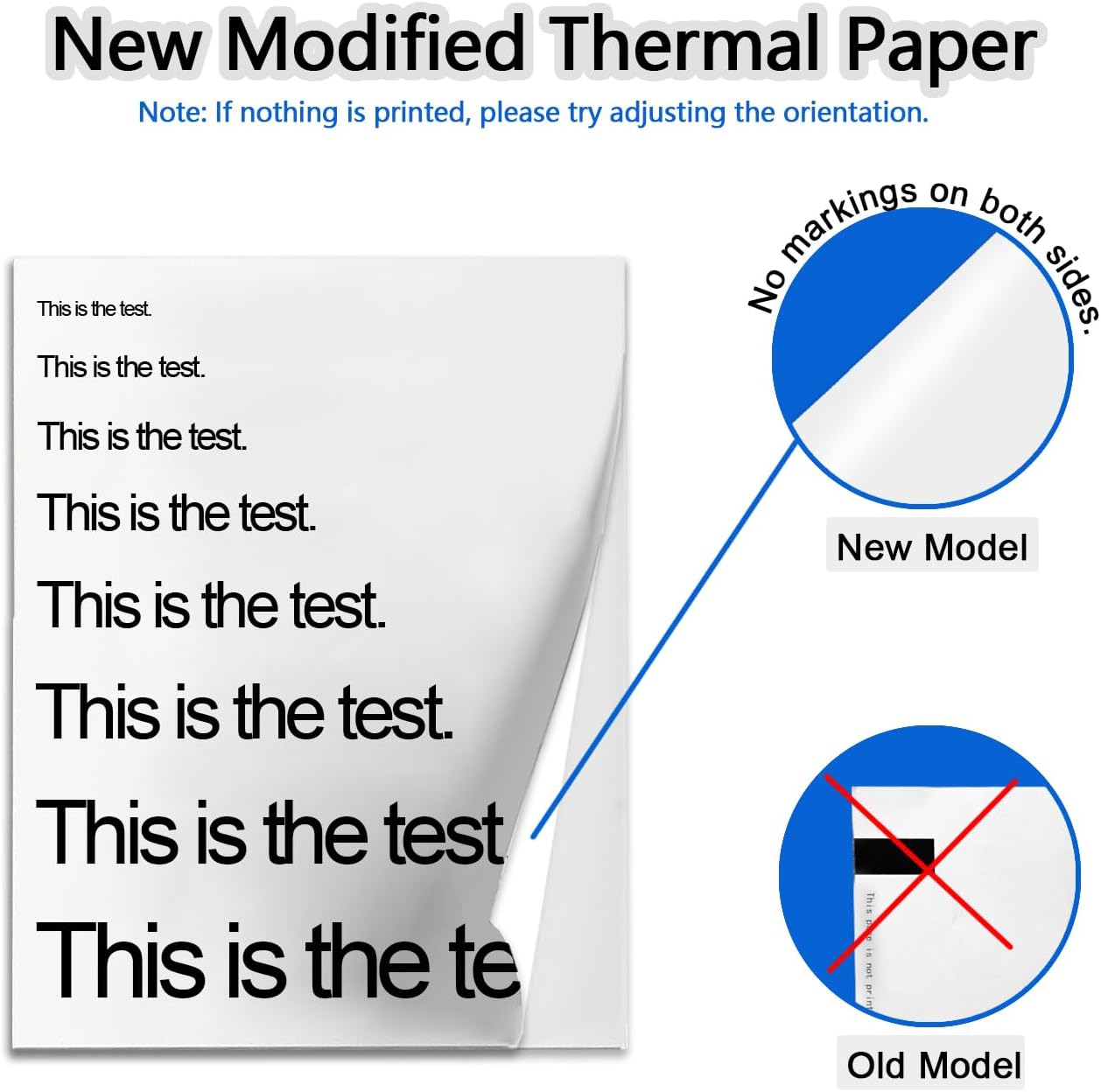 100 Sheets Thermal Printer Paper, 8.5''×11'' US Letter Size, Advanced Printing Paper, Thermal Paper Compatible with Brother Letter Portable Printer, Printer Paper for M08F-Letter, M832, M834, MT800