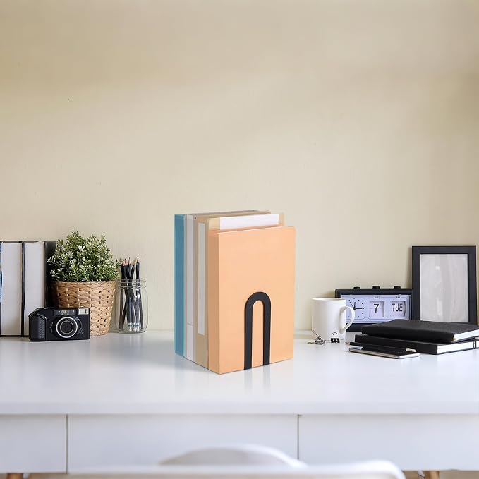 Chunful 24 Pcs Black Book Ends Bulk - Image 7