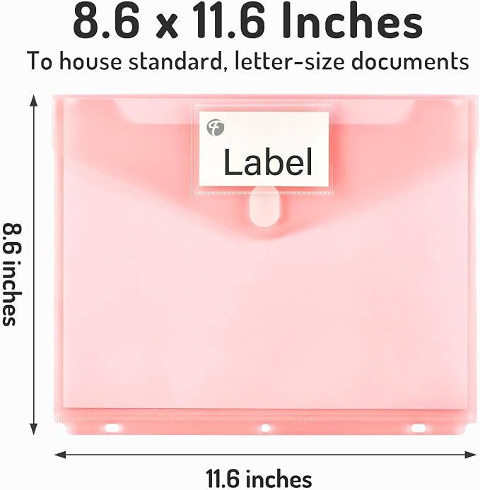 Forvencer Binder Pocket, 36 Pack Super Heavyweight Plastic Folders - Image 2