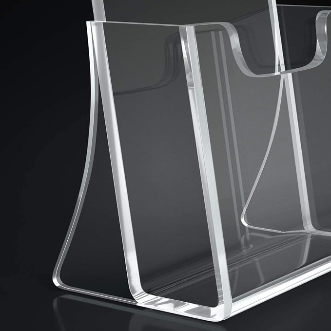 HIIMIEI Brochure Holder 8.5 x 11 inches, Acrylic Flyer Holder - Image 6