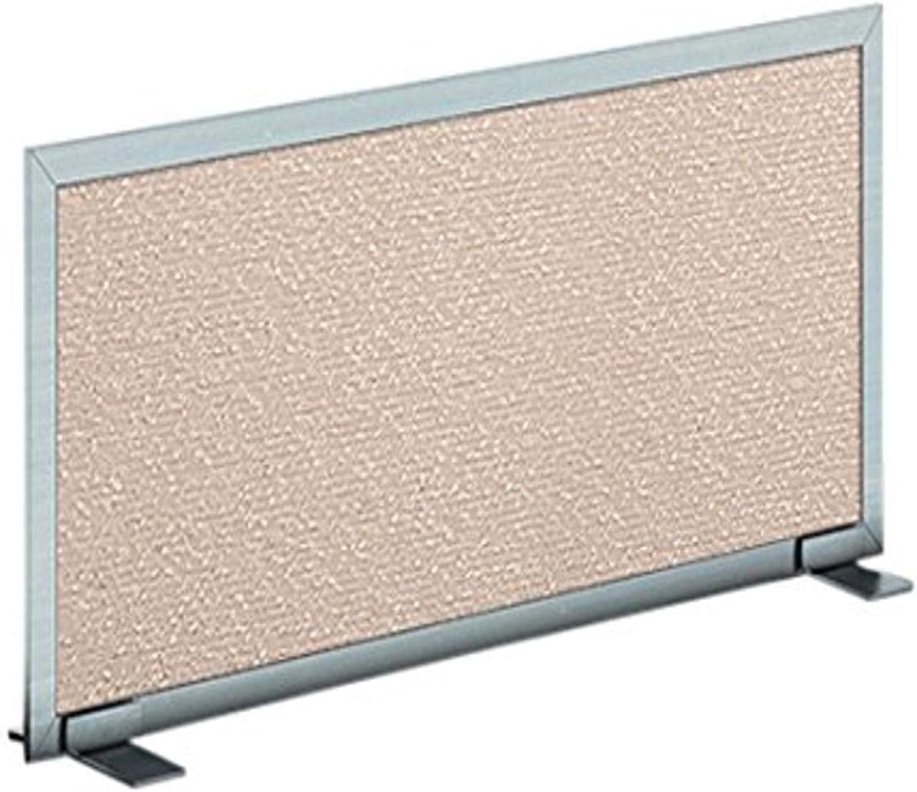 OBEX Acoustical Free Standing Privacy Screen, Cubicle Accessories Desk Privacy Panel, Desk Dividers for Office, Office Furniture Partitions Portable Sound Proof Dividers, 12" x 36", Overcast