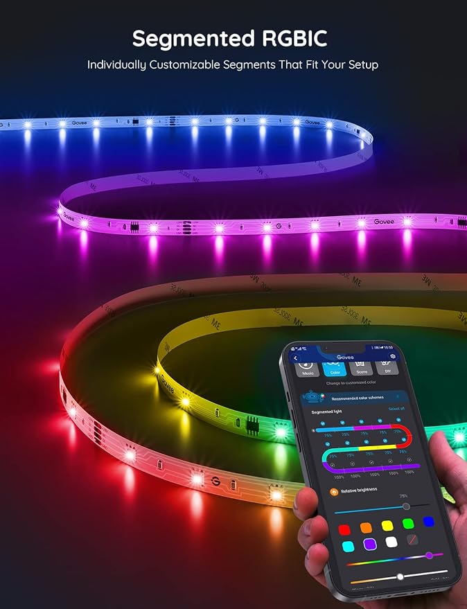 Govee RGBIC LED Strip Lights, 32.8ft Smart LED Lights - Image 7