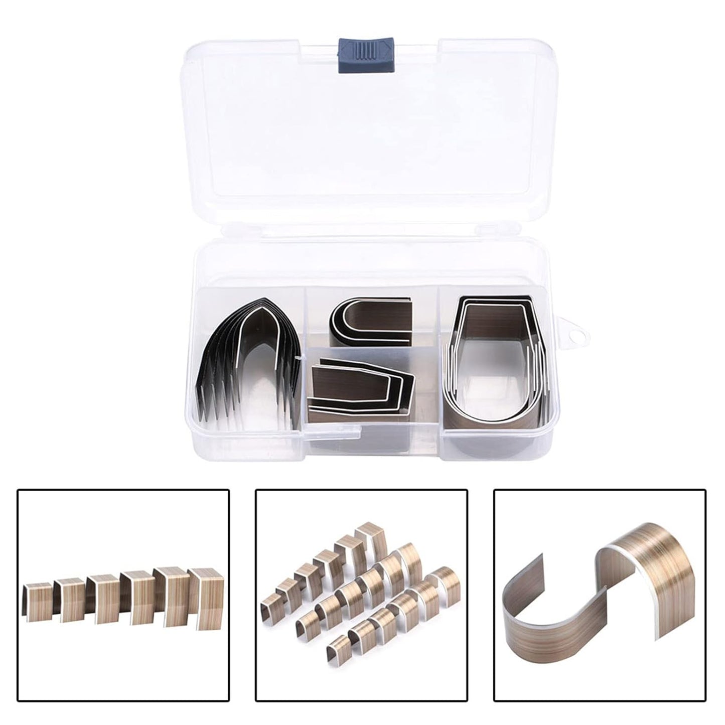 18PCS Leather Craft Embossing Punch Set Kit, Alloy Steel Leather Punch Set, for DIY Leather Punching Tools