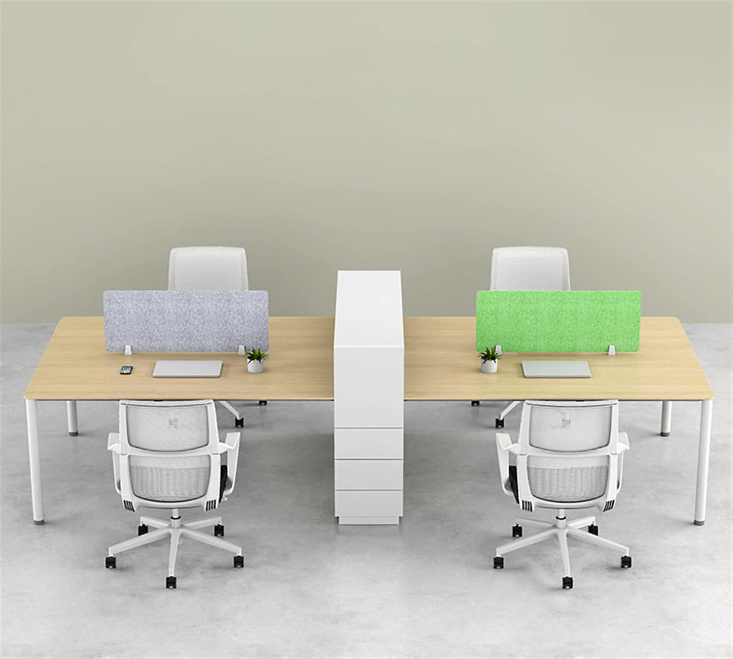 Icegrey Acoustic Desk Divider Privacy Panel Removable Sound Absorbing Desk Partition Board with 2 Clips for Student Call Centers Offices Braries Classrooms Library, Orange, 19.5x11.7