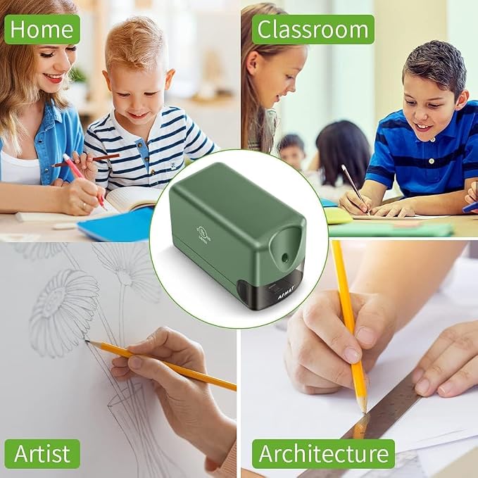 AFMAT 10 Pack Electric Pencil Sharpener, Heavy Duty Pencil Sharpener - Image 7