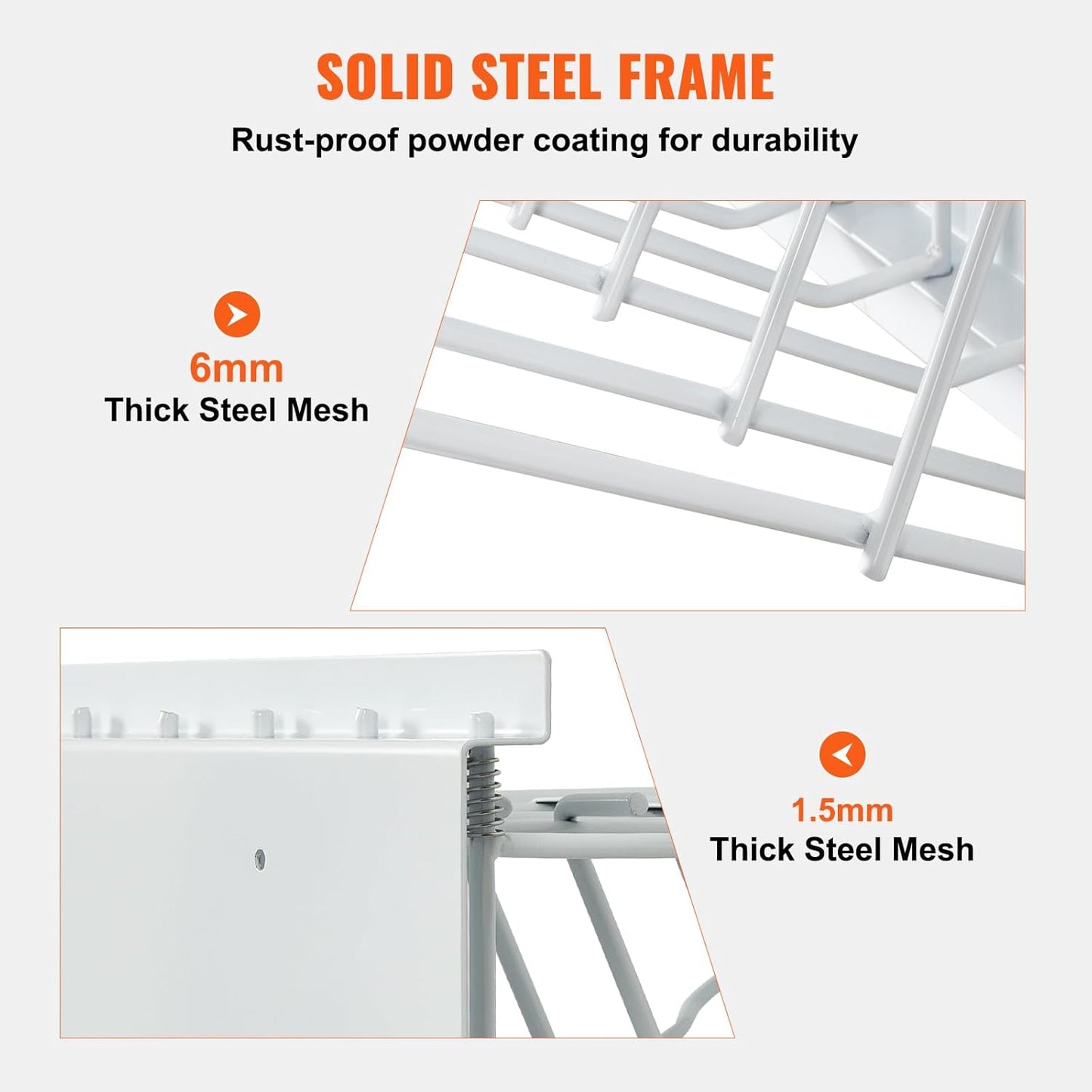 VEVOR Wall Mount Blueprint Storage Rack – Holds up to 1200 Blueprints, Hanging Blueprint Holder with 12 Pivot Brackets, for 24", 30", 36", or 42" Clamps(Rack Only Without Clamps)- Heavy Duty(240lbs)