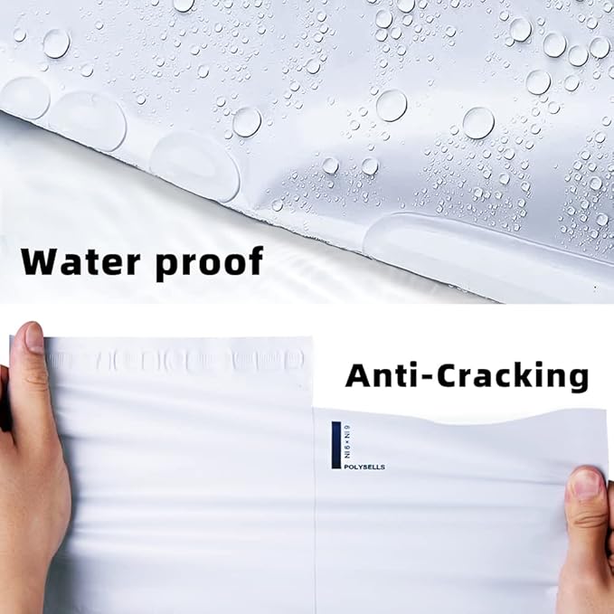 POLYSELLS 500 Pcs 12x15.5 Inch White Poly Mailers Shipping Envelopes, Strong - Image 4