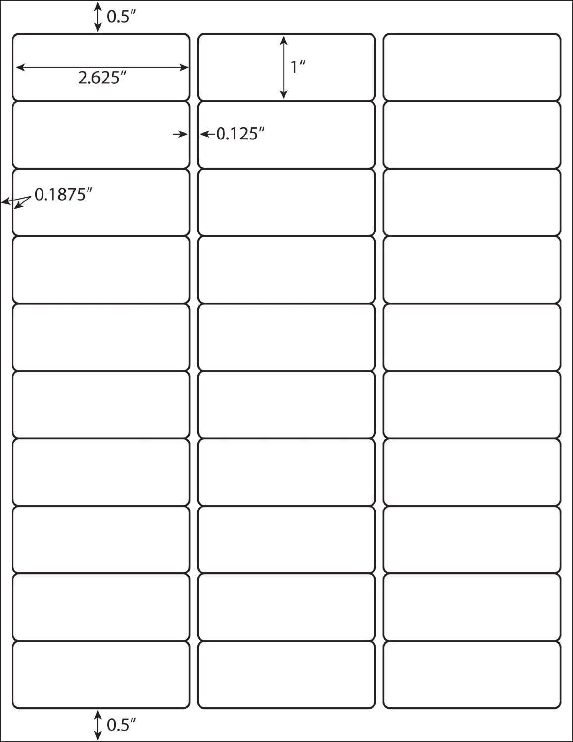 30 up Labels 1" x 2-5/8" Shipping Address Labels, FBA SKU Barcode Tags, 1000 Sheets 30 Per Page Mailing Labels for Laser/Inkjet Printers