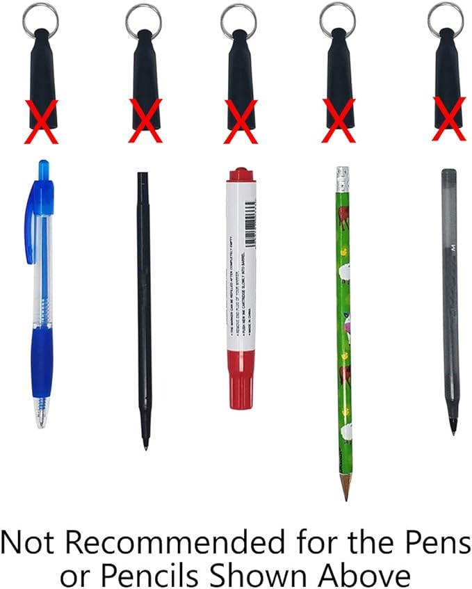 Bulk 20 Pack - Heavy Duty Retractable Pull Pen Holder - Ideal - Image 5