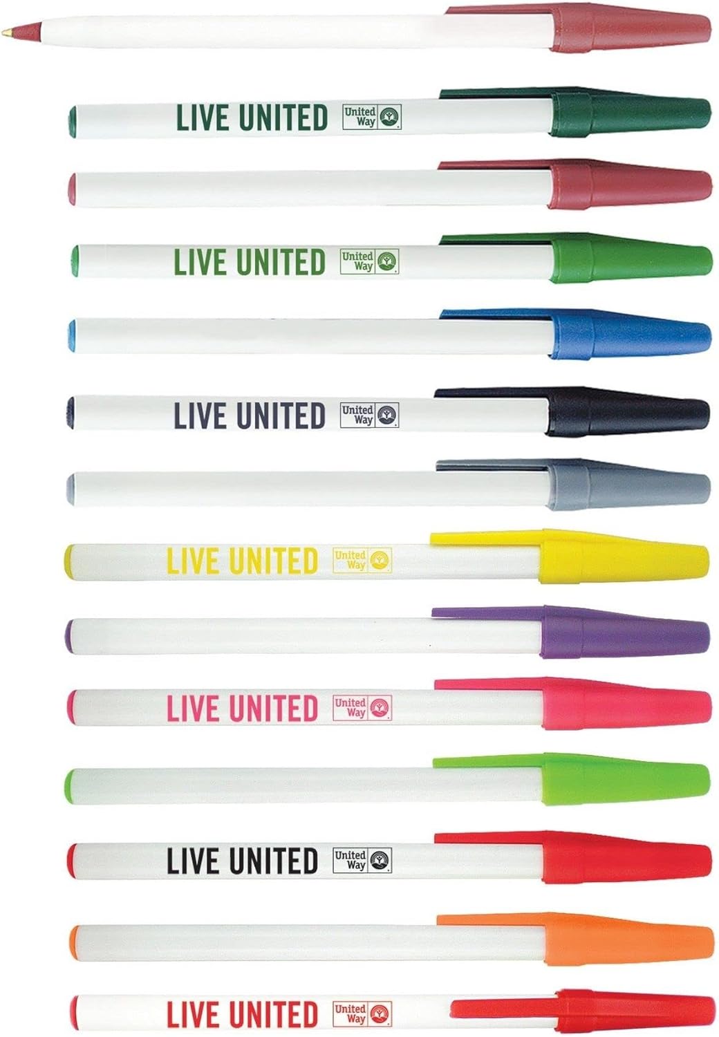 Personalized Stick Pens With your Custom Logo or Text-500 Pack Bulk-for Businesses, Parties, and Events, Custom Printed Slim Ballpoint Pens with Cap, Burgundy, Black Ink