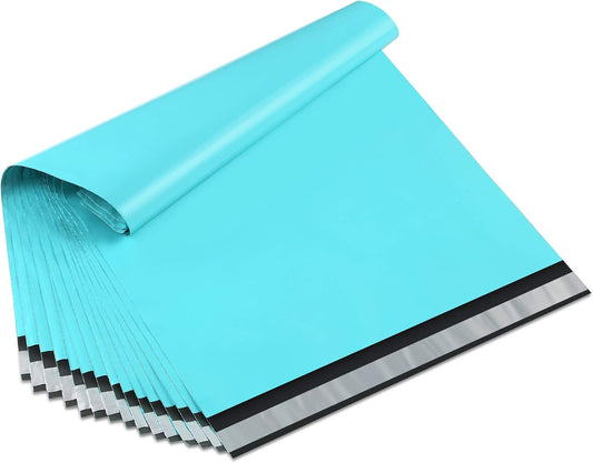 UCGOU Poly Mailers 10x13 Inch Teal 100 Pack Shipping Bags #4 Strong Mailing Envelopes Boutique Packaging Postal Self Seal Adhesive Waterproof and Tear Proof Small Business for Clothes Books
