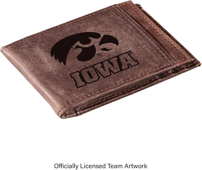 Team Sports America NCAA University of Iowa Front Pocket Slim Wallet - Image 2