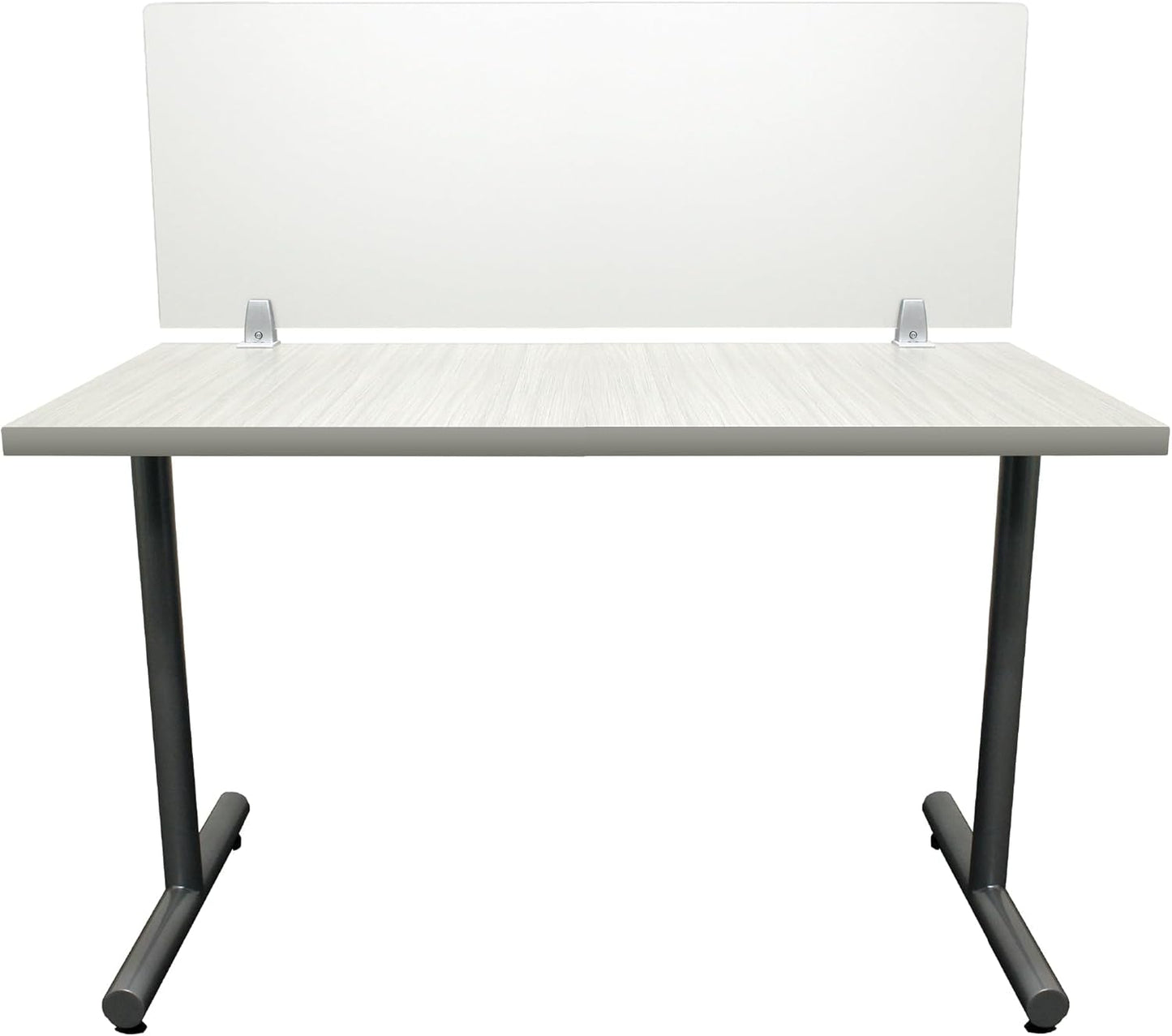 OBEX Clear Acrylic Desk Mounted Privacy Panel, 12" x 60", Clear