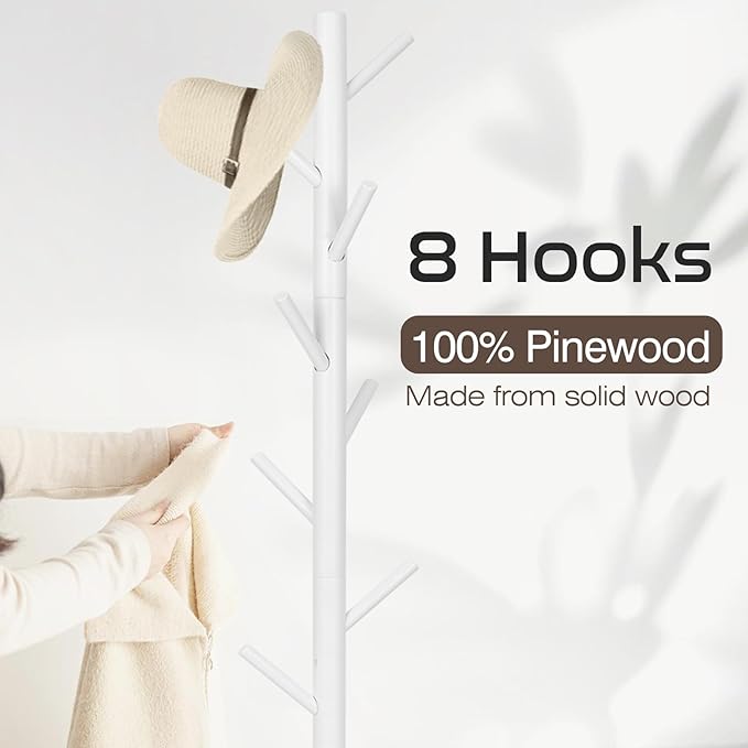 WANGMUXIA Coat Rack, Freestanding Coat Rack - Image 2