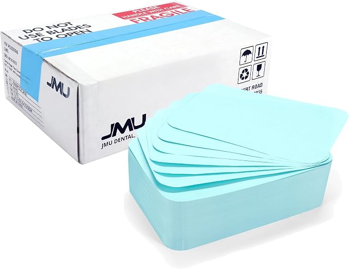 JMU Dental Tray Paper Liners Disposable Medical Tray Covers Liner Blue | - Image 6