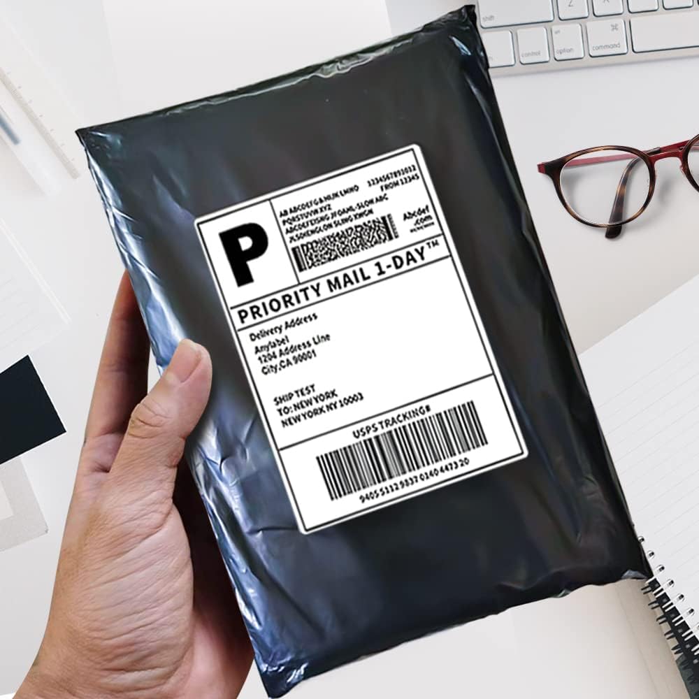 POLYSELLS 4000 pcs 10x13 Inches Black Poly Mailers Shipping Envelopes, Strong Adhesive Sealing, Waterproof, and Tear-resistant Postal Mailing Bags for Clothing, Books, and Accessories