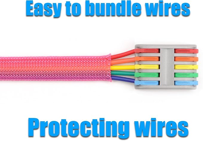 25ft PET Expandable Braided Cable Sleeve 5/8inch Pet Braided Cable Sleeve - Image 6